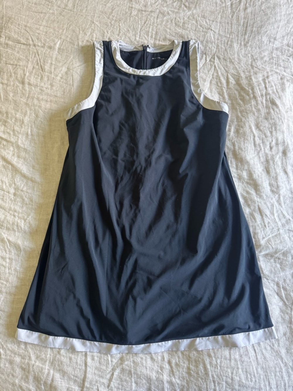 Abercrombie & Fitch Exercise Black Dress with White Trim